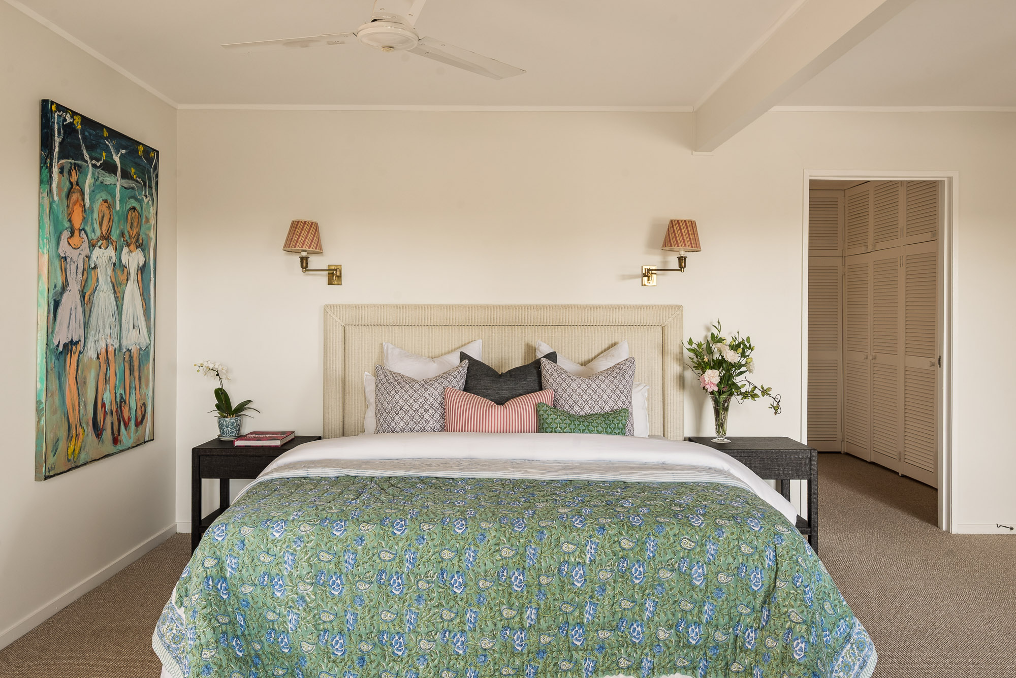 Light-filled guest bedroom