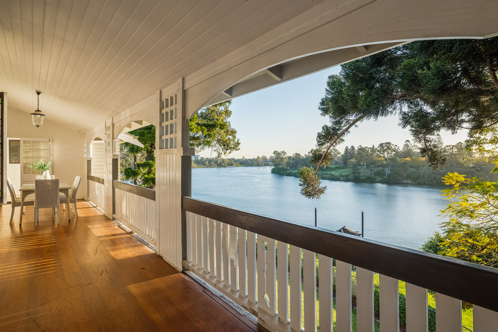 Brisbane River view from the verandah at 66 Yeronga Street